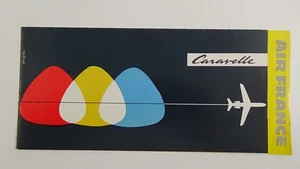 1958 Caravelle Air France Fold-Out Brochure #735-37 - Picture 1 of 5