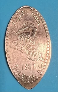Elongated Penny (Pullen Park, Raleigh, North Carolina 1887) *Train Design* - Picture 1 of 1