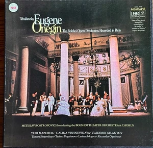 Tchaikovsky's Eugene Onegin: The Bolshoi Opera Production in a 3 LP Vinyl Set - Picture 1 of 11