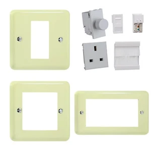 Varilight Pastel White Chocolate Euro Data Plates & White DataGrid Module Insert - Picture 1 of 30
