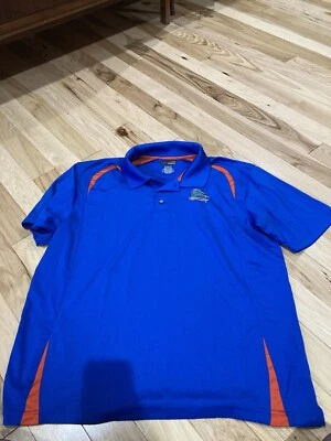 Blue Florida Gators Majestic Section 101  Polo  Size Large - Image 1 of 4