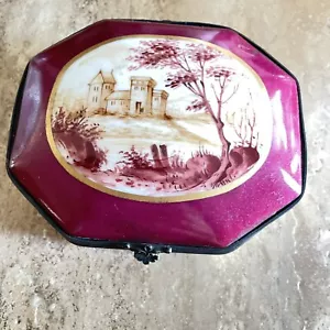 ANTICA SCATOLA NRINKET IN PORCELLANA FRANCESE SEVRES) - M. IMPLE DE SEVRES - Foto 1 di 11