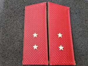 (R4) Schulterklappen Fähnrich Rot Rangabzeichen Russland CCCP UDSSR Heer - Picture 1 of 2