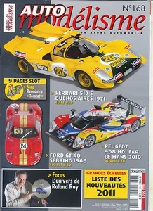MODELLAUTO Nr. 168 05/2011 PEUGEOT 908 HDI LM 2010 FERRARI 512S FORD GT40 - Bild 1 von 1