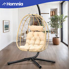 Egg Chair Patio Swing Rattan Cushion Garden Indoor Stand Hammock Waterproof