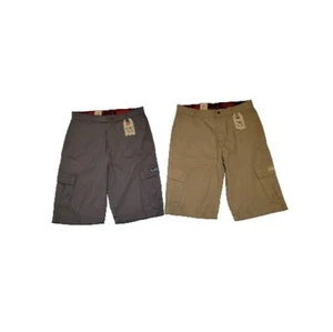 NWT Lot Of 2 Levi’s XX Relaxed Fit Cargo Shorts Tan Gray Big Kids Boys * 18 W29 - Picture 1 of 21