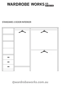 WARDROBE INTERIOR Insert **made to measure** DIY any Width Up to 2400 Brisbane - Picture 1 of 3