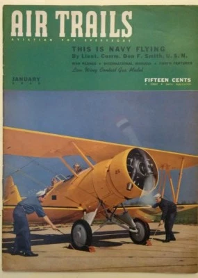 Air Trails #46 January 1940, Good condition! 3 construction articles!  - Image 1 of 4