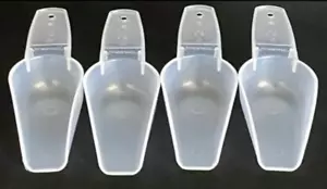 4 x Tupperware Kanister Löffel hohe Seiten schmal Zucker transparent Neu - Bild 1 von 4