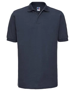 Mens Polo Shirt - Russell - NAVY BLUE 6XL (52/54" Chest) - Stock Clearance - Picture 1 of 1