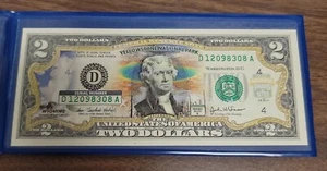 Yellowstone National Park  Wyoming Commemorative Bank Note on Modern $2 Note  - Picture 1 of 3