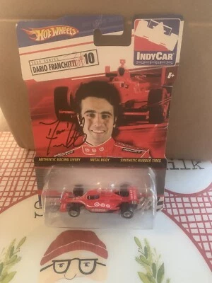 2009 Dario Franchitti #10 Target Ganassi Racing IndyCar 1:64 - Autograph - Image 1 of 4