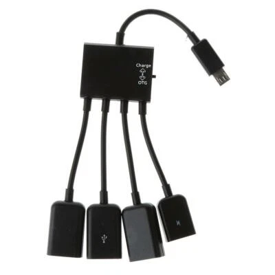   Dual Micro USB 2.0 Host Cavo adattatore Hub OTG per il telefono Android - Immagine 1 di 4