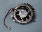 Sapphire XFX ATI NVIDIA VGA Video Card Round Cooler Cooling Fan 55mm 2Pin F25