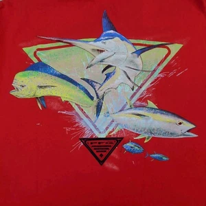 Camiseta Columbia PFG Para Hombre Grande Rojo Marlín Gráfico - Imagen 1 de 5