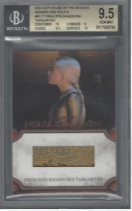 2024 HOUSE OF THE DRAGON PRINCESS RHAENYRA TARGARYEN RELIC RC17 GEM MINT BGS 9.5 - Picture 1 of 1