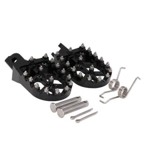 CNC Foot Pegs Aluminum For CRF125F2014-2023 CRF110F2013-2022 Dirt Bike Black - Picture 1 of 11
