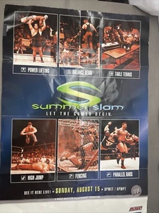 2004 WWE Summerslam Poster 38x27 Movie Size - Picture 1 of 7