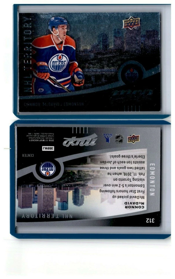 16/17 2016-17 Upper Deck MVP NHL Territory #312 Connor McDavid Oilers - Image 1 of 1