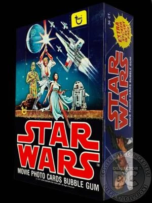 DEFLECTOR DC® Star Wars Topps Film Fotokarten Kaugummi Box Vitrine