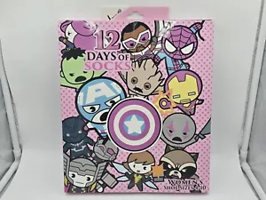 Damen-Socken 12 Tage Marvel Comics Superhelden Avengers Weihnachten Advent neu im Karton - Bild 1 von 3