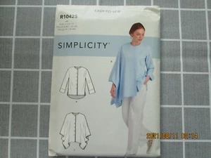 Simplicity #R10425 H5 - Misses Shirt - Asymmetrical - SZ 6-14 - UNCUT - Pretty! - Picture 1 of 2