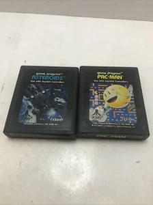 Pac-Man & Asteroids Atari 2600 Spiel nur Cartridge CX-2646 CX-2649 - Bild 1 von 4
