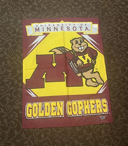 Minnesota Gophers Vintage Retro Throwback Outdoor Flag Made In USA WINCRAFT Cover