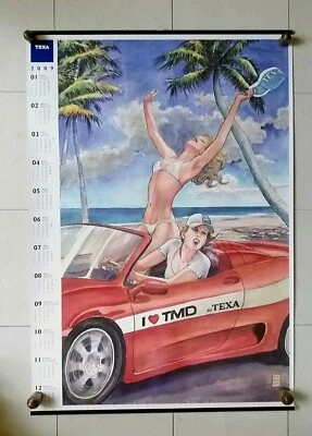 Milo Manara : Rare Calendrier T.e.x.a.  2009 : " Les Vacances" - Photo 1/4