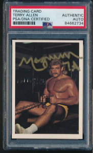 1988 Wonderama NWA Magnum TA #139 signed auto autograph PSA/DNA
