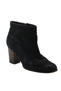 Cole Haan Womens Zipped Block Heel Ankle Boots Black Size 8 - Picture 1 of 6