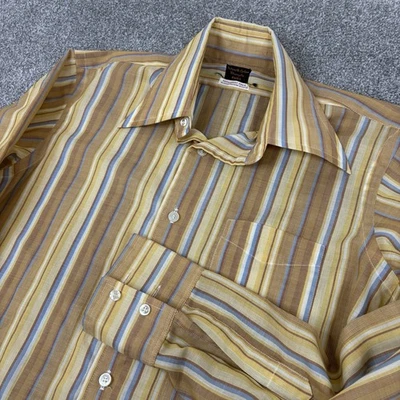 Camisa Enro Para Hombre 15.5 Años 60 70 Schmitt-Orlow Stumpfs Prensa Permanente Verdadera De Colección Foto 1 de 4