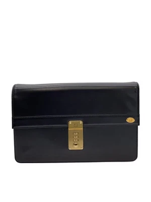 dunhill segundo bolso cuero negro liso Foto 1 de 4