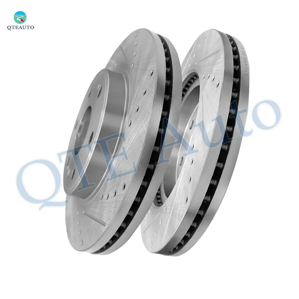 Rotores de freno de disco ranurados perforados delanteros 330 mm para Chevrolet Suburban 2015-2020 Foto 1 de 4