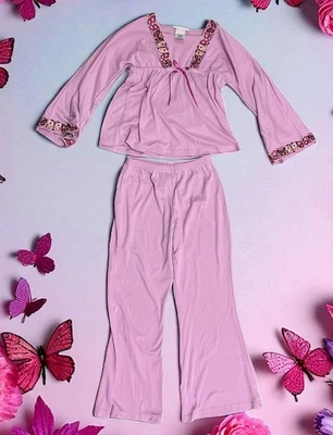 American Girl Butterfly Long Sleeve Top Shirt and pants set-Size Medium 10/12 - Image 1 of 4