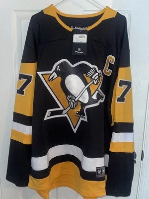 Camiseta masculina GG Pittsburgh Penguins Sidney Crosby #87 Fanatics Breakaway Home - Imagem 1 de 4