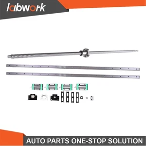 Labwork Heavy Duty HGR20 Guides Kit w/ SFU1605 1000mm Ball Screw & BF12 / BK12 - Picture 1 of 17