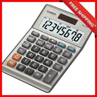MS-80B Standard Function Desktop Calculator - Solar & Battery Powered Elegance - Image 1 of 4