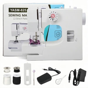Mini Sewing Machine Kit for Beginners 12-Stitch Electric Home DIY Gift US - Picture 1 of 14