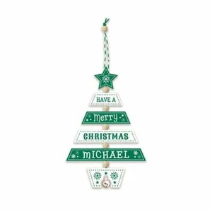 Christmas Tree Decoration - Michael 269800616 Wooden Hand Crafted - Picture 1 of 4