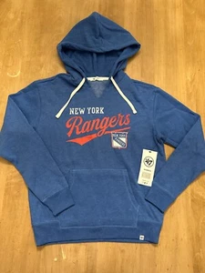 New York Rangers Hoodie Small '47 Brand NHL Long Sleeve Hockey New Sweatshirt - Picture 1 of 6