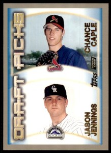 2000 Topps Baseball Card Chance Caple/Jason Jennings A #212
