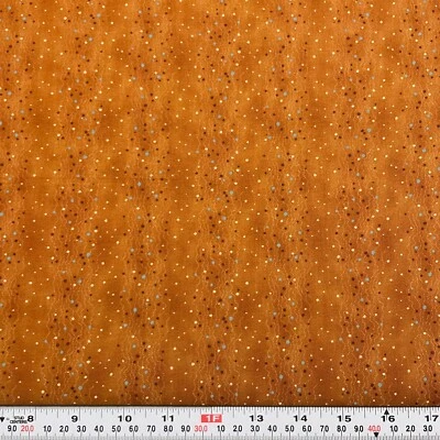 Selección Daiwabo para E.E. Lunares Schenck algodón marrón por media yarda Foto 1 de 2