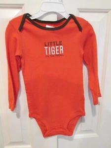 NWT Carter's Size 24 Mos bodysuit "Tiger on the Prowl", orange - Picture 1 of 3