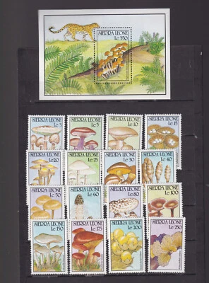 SIERRA LEONA #1313-1332 setas leopardo 4 s/s + sellos elefante gacela Foto 1 de 3