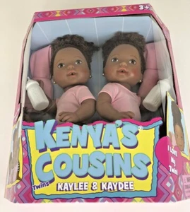 Kenya's Cousins Twins Kaylee & Kaydee Dolls African American NEW. Christmas gift - Picture 1 of 12