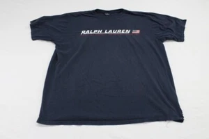 Vintage Polo Sport Shirt Men's 3XLT Tall Blue Ralph Lauren Graphic - Picture 1 of 12