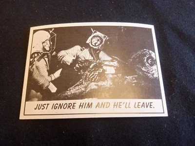 1966 Topps Monster Laffs Vintage Card #58 1960's Spacemen Alien Near Mint MT - Image 1 of 2