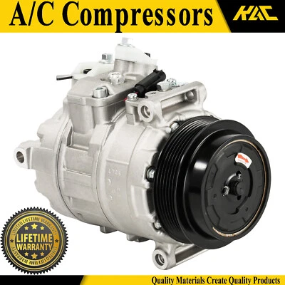 A/C Compressor For Mercedes Benz C230 CLK350 SLK350 E350 AMG 1010806 10348790 US Foto 1 de 4