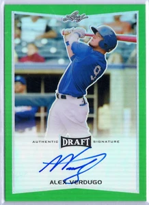 2/7 Alex Verdugo 2016 Leaf Metal Draft Green REF Prismatic AUTO RC Rookie SP - Picture 1 of 2